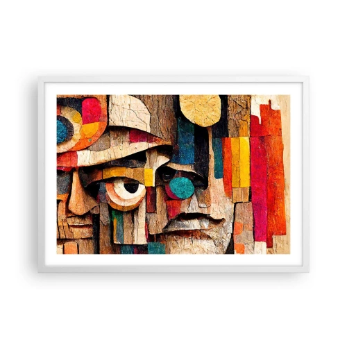 Plakat w białej ramie - Widzę cię… - 70x50 cm