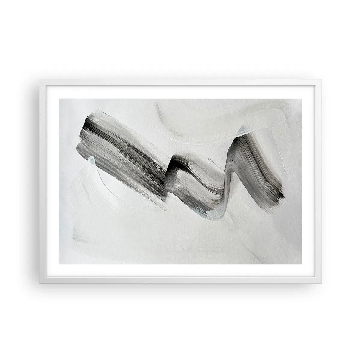 Plakat w białej ramie - Od niechcenia dla zabawy - 70x50 cm