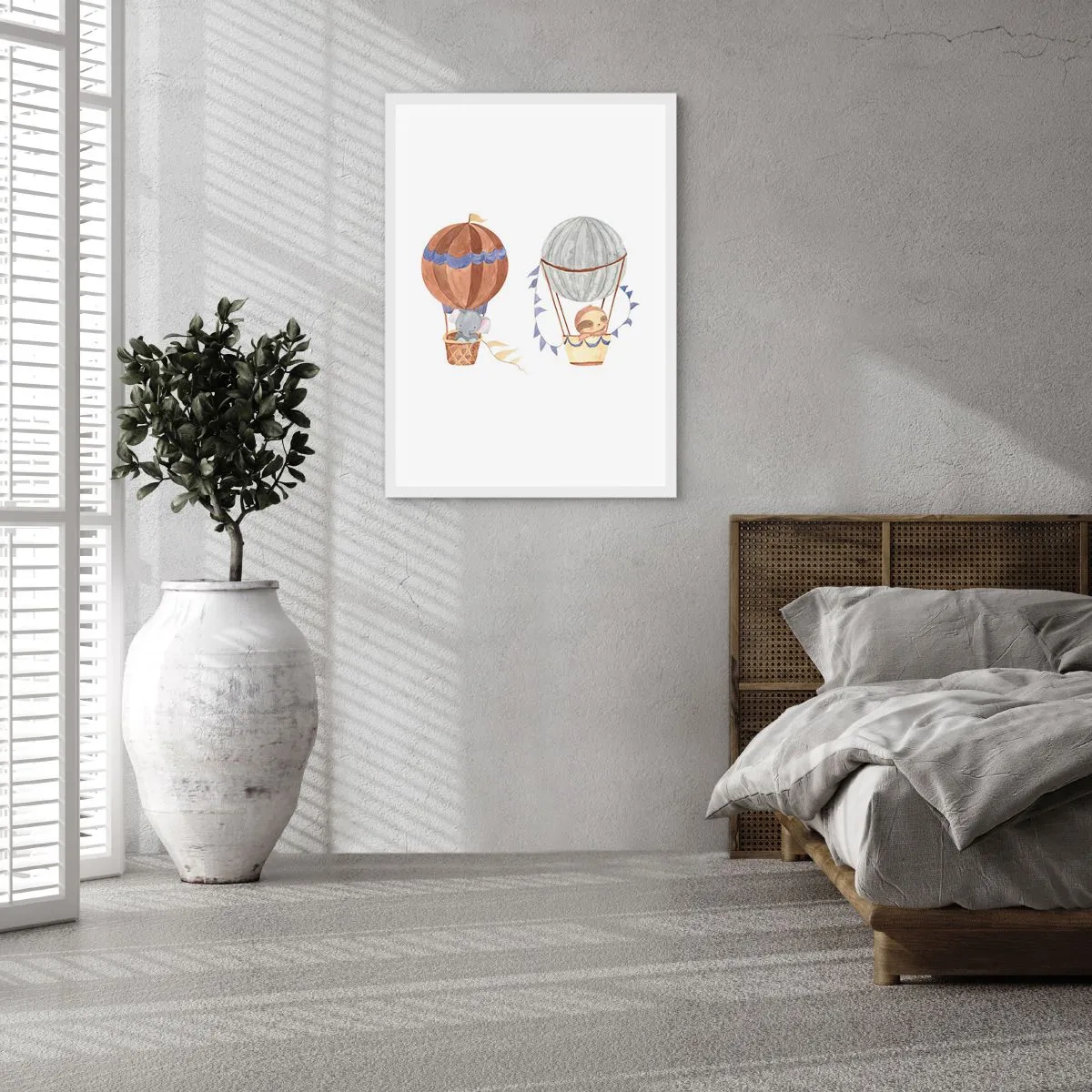 Plakat w białej ramie - Przyjaciele w podróży - 61x91 cm