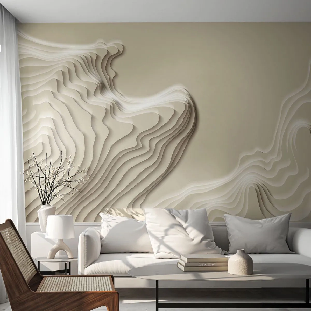 Fototapeta Premium Sand - Topografia sztuki - Abstrakcja, Sztuka, 3D - 400x280 cm