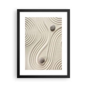 Plakat w czarnej ramie - Dotyk ciepła - 30x40 cm
