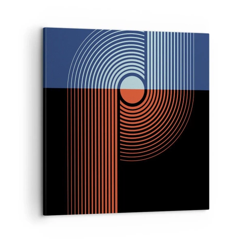 Obraz na płótnie - W geometrycznym uścisku - 60x60 cm