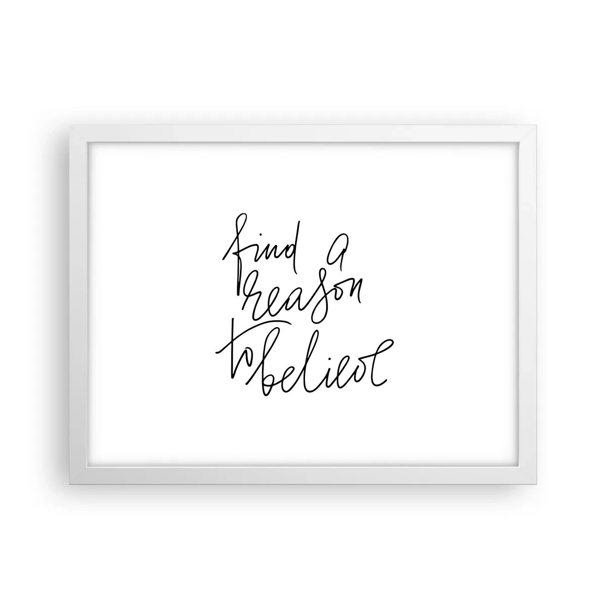 Plakat w białej ramie - To możliwe - 40x30 cm