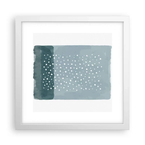 Plakat w białej ramie - Wyrosłe na błękicie - 30x30 cm