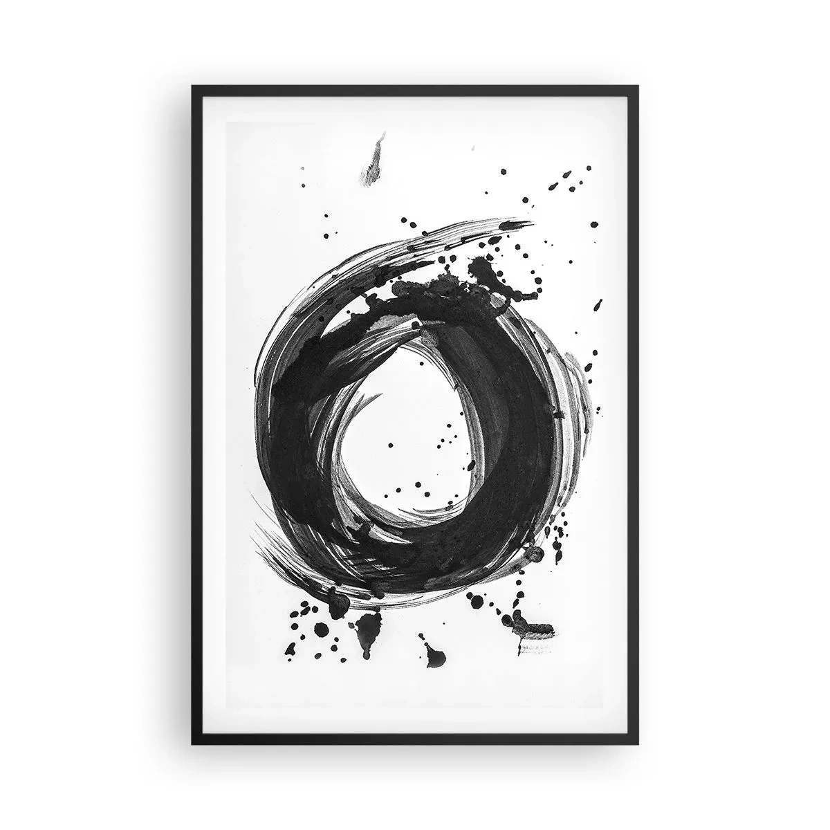 Plakat w czarnej ramie - Wir tworzenia - 61x91 cm