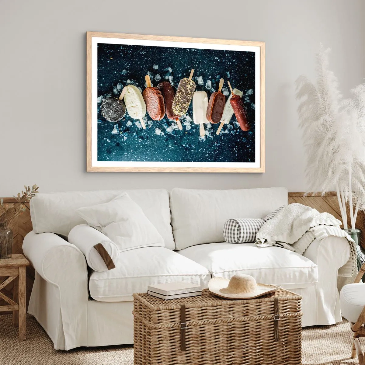Plakat w ramie jasny dąb - Smak gorącego lata - 50x40 cm