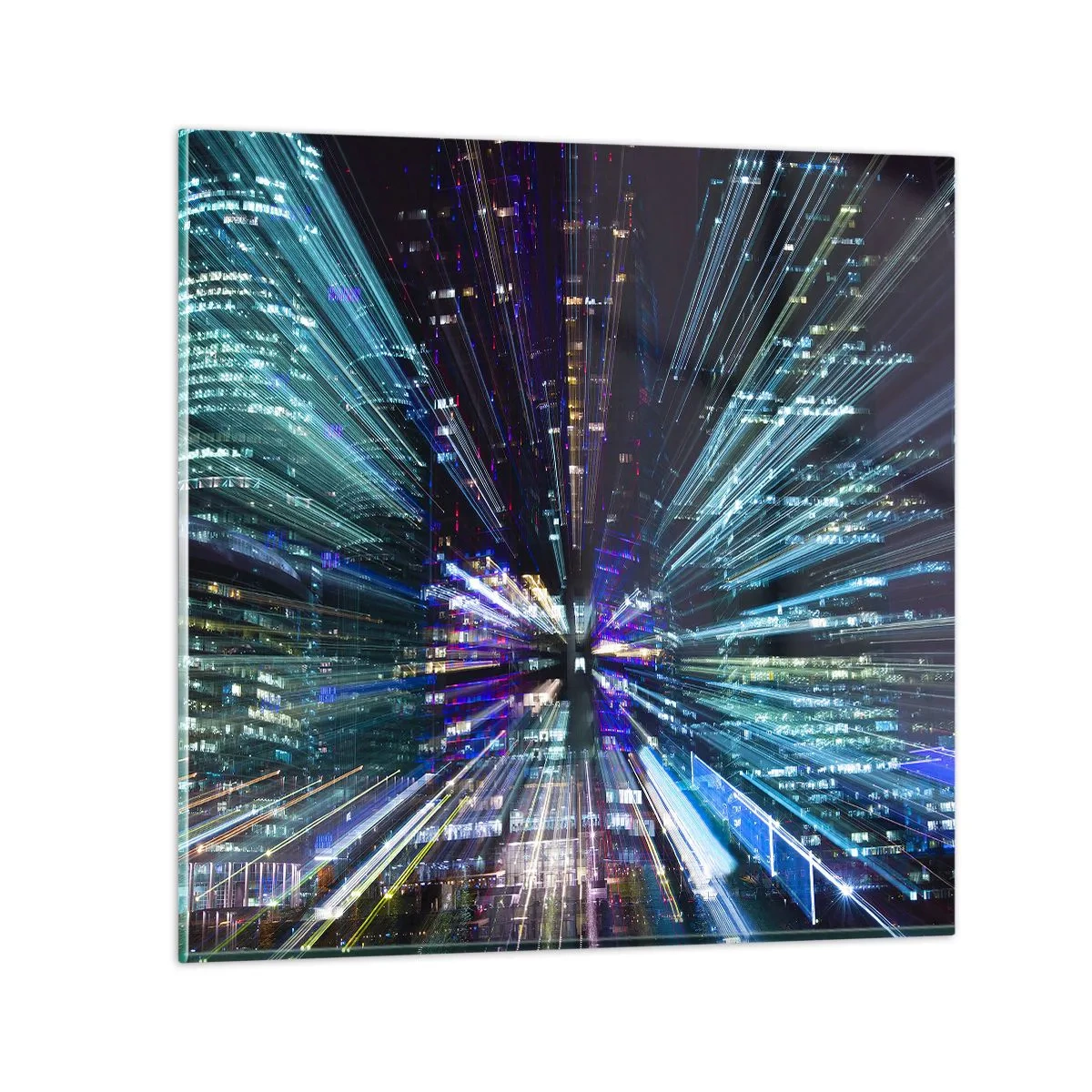 Obraz na szkle - Przejście w nadprzestrzeń - 70x70 cm