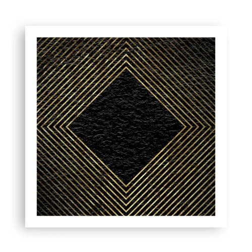 Plakat - Geometria w stylu glamour - 60x60 cm