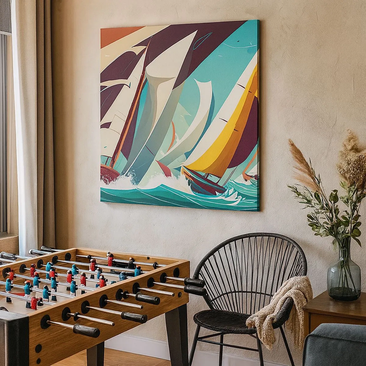 Obraz na płótnie - Z żywiołami za pan brat - 30x30 cm