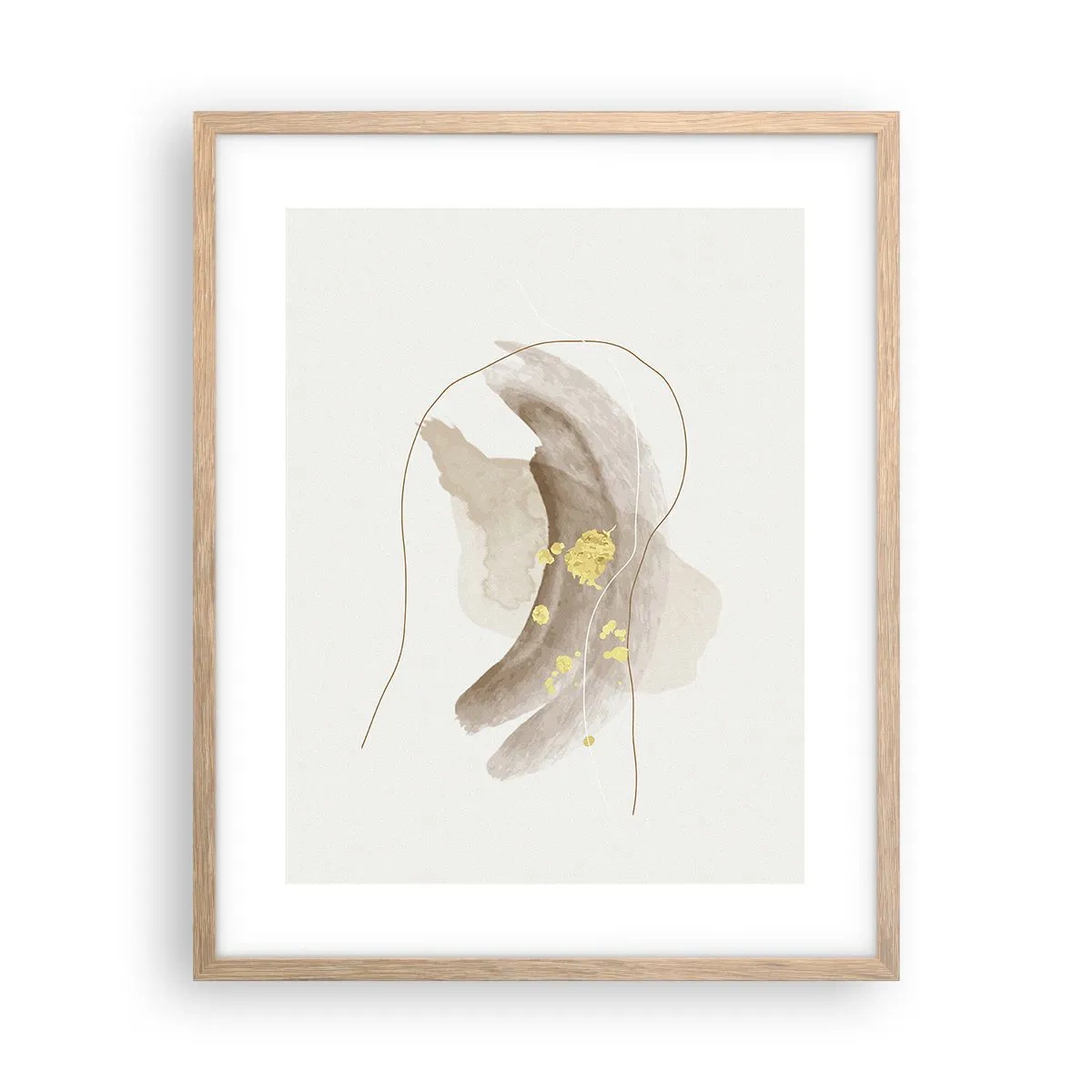 Plakat w ramie jasny dąb - Napotkane w przestrzeni - 40x50 cm