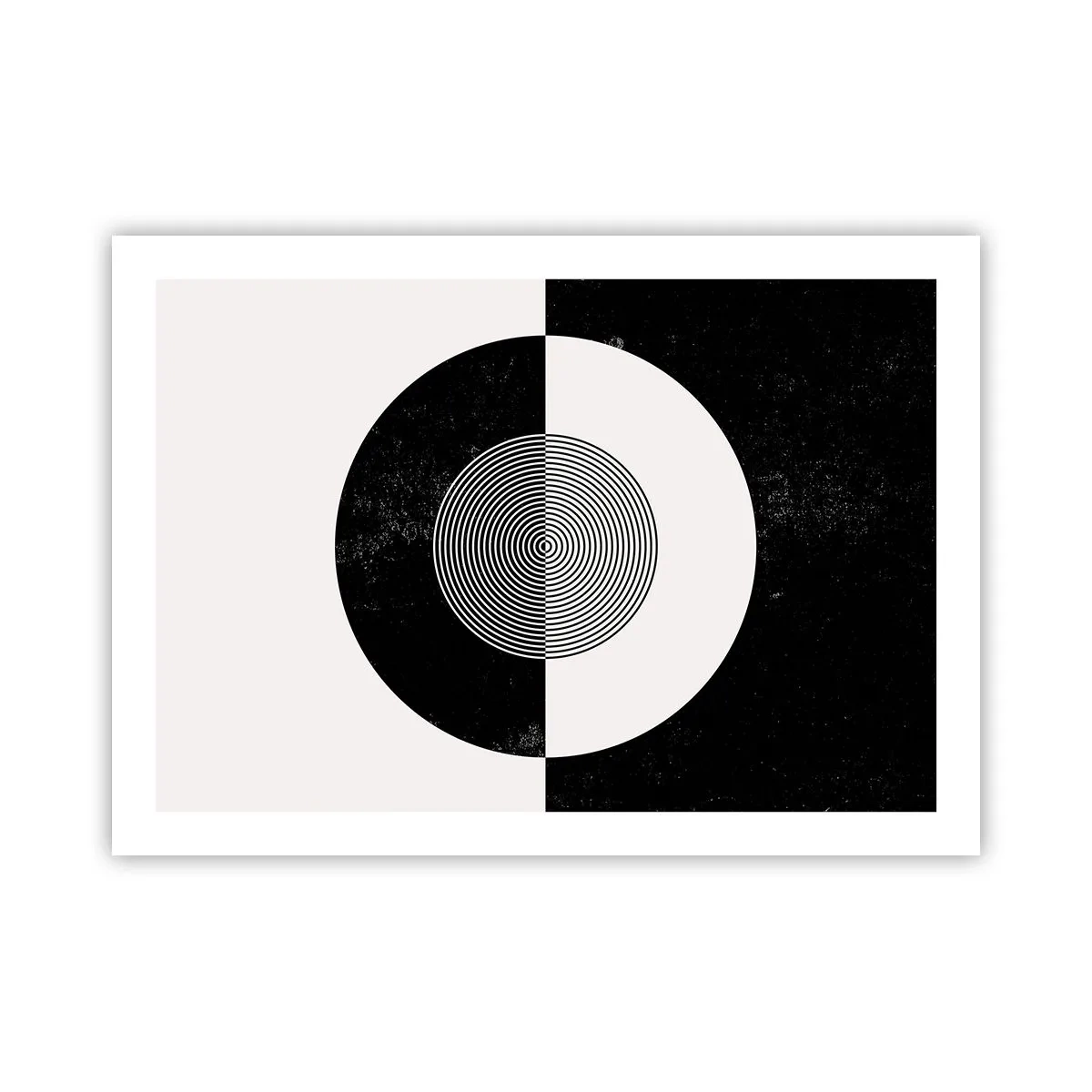 Plakat - Harmonia w czerni i bieli - 70x50 cm