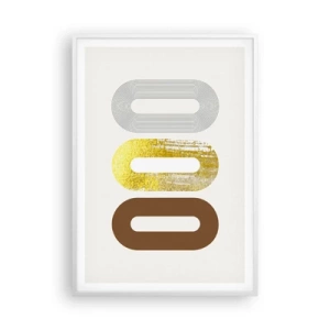 Plakat w białej ramie - Ooo! - 70x100 cm