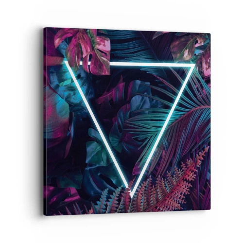 Obraz na płótnie - Ogród w stylu disco - 40x40 cm