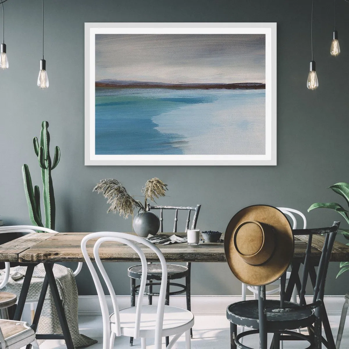 Plakat w białej ramie - Pejzaż horyzontalny - 91x61 cm