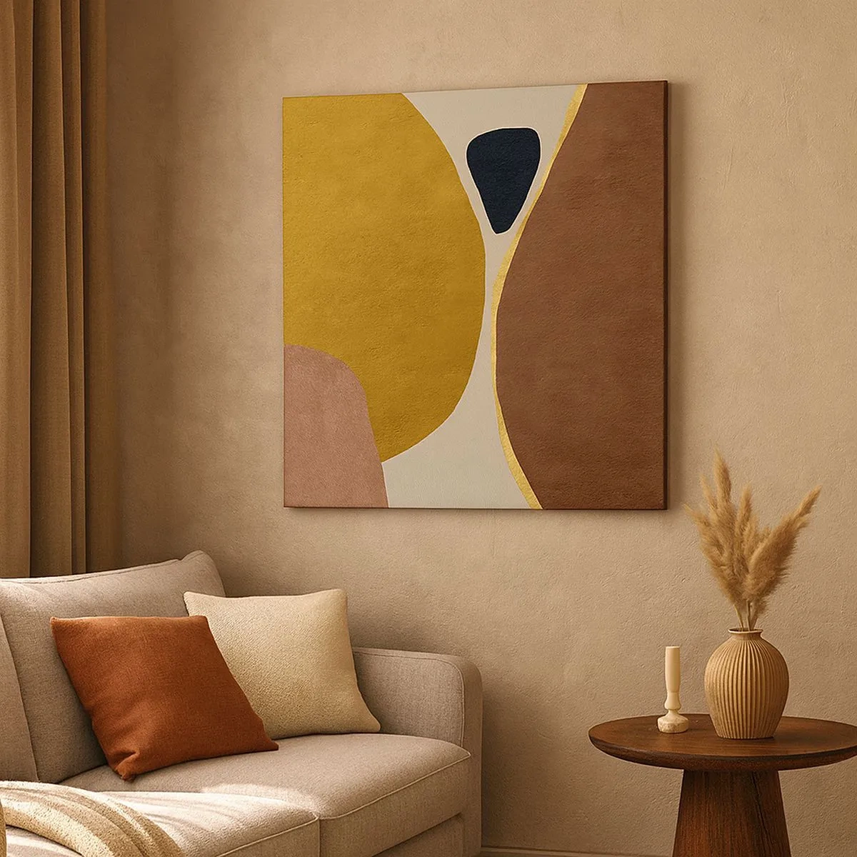 Obraz na płótnie - Abstrakcja – miejsce w przestrzeni - 30x30 cm