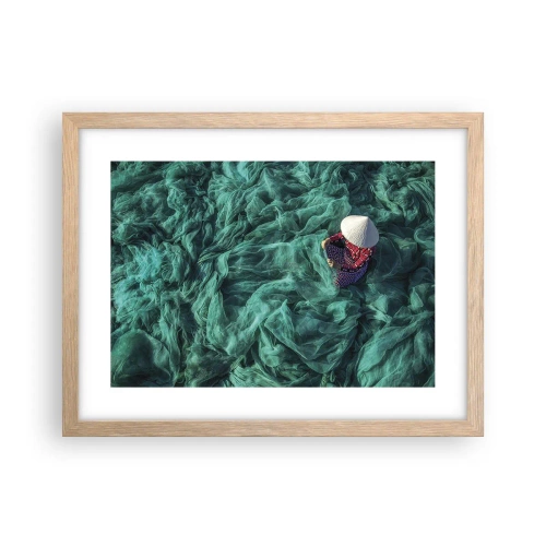 Plakat w ramie jasny dąb - W morzu sieci - 40x30 cm