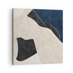 Obraz na płótnie - Kompozycja abstrakcyjna – kontrast barw - 60x60 cm