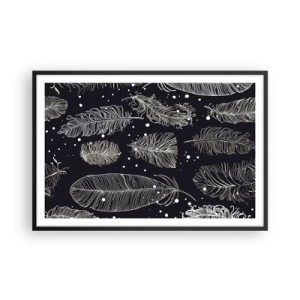 Plakat w czarnej ramie - Pierzasta koronka - 91x61 cm