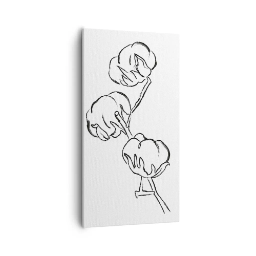 Obraz na płótnie - Bawełniany puch - 55x100 cm