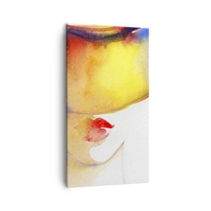 Obraz na płótnie - Portret damy    - 45x80 cm