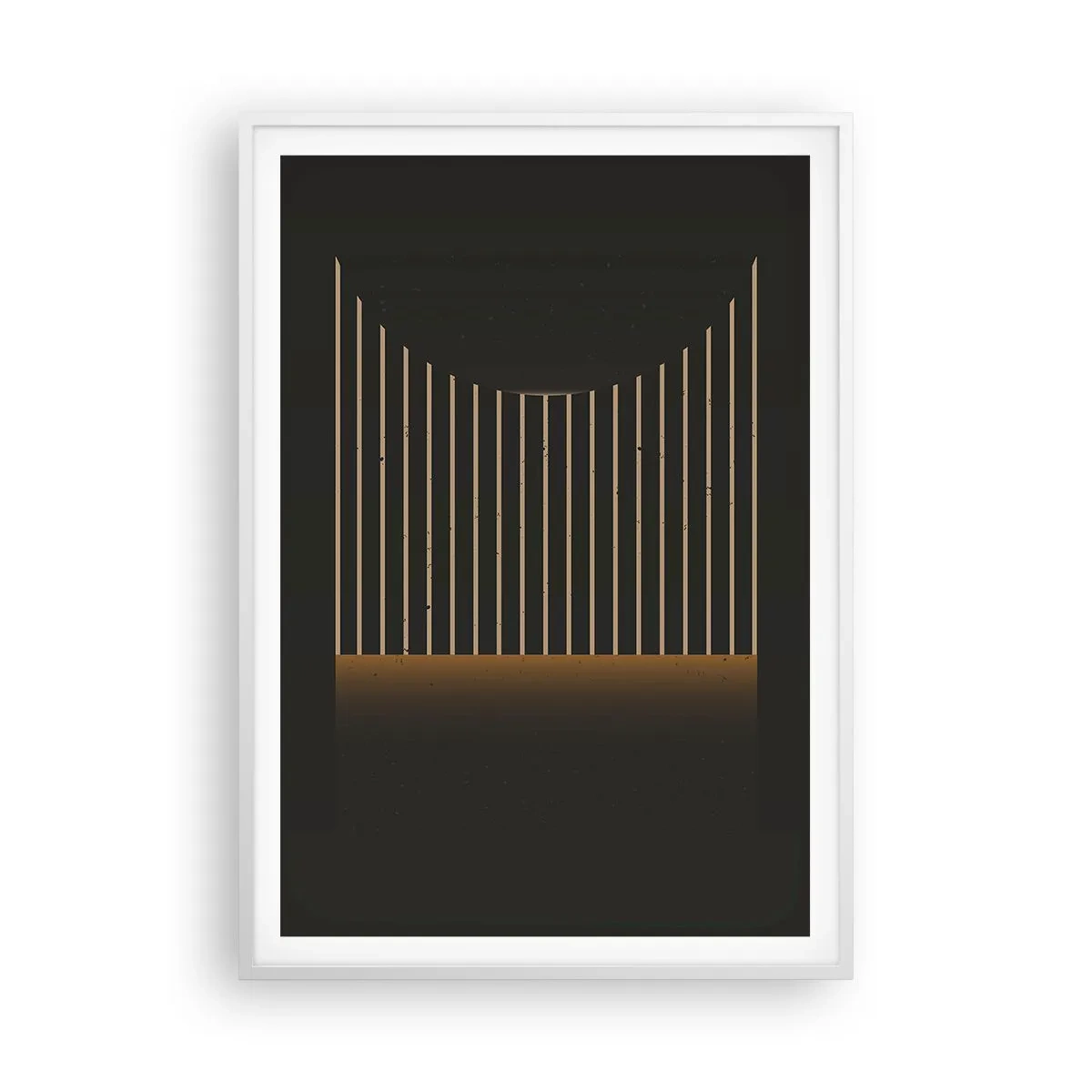 Plakat w białej ramie - Zbadać ciemność - 70x100 cm