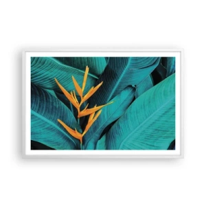 Plakat w białej ramie - Kwiat Edenu - 91x61 cm