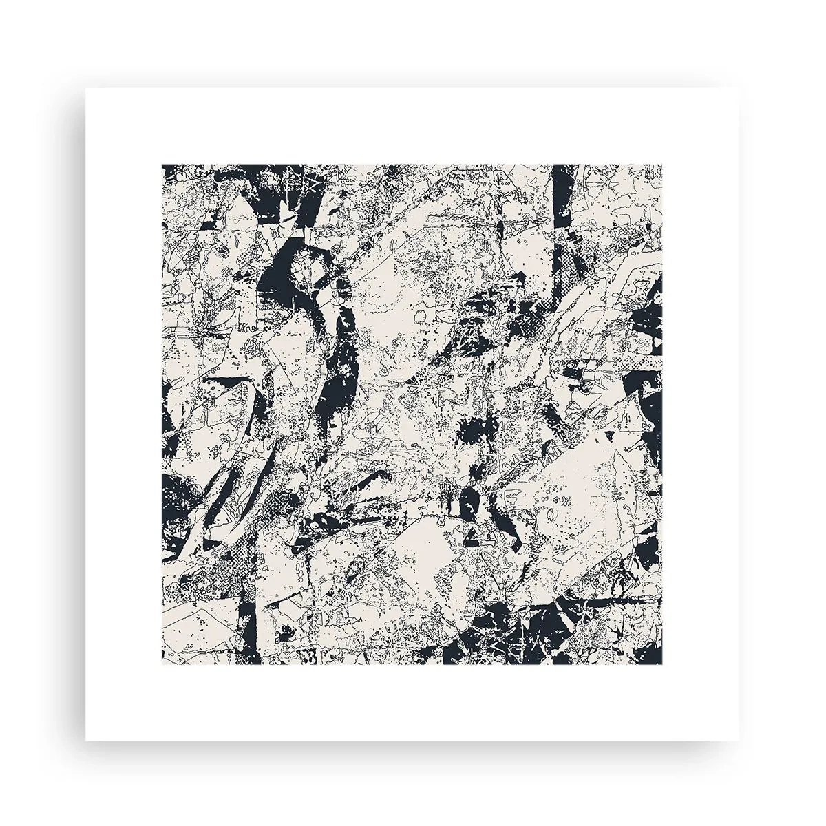 Plakat - Przenikanie przeciwieństw - 30x30 cm