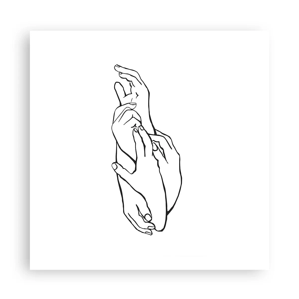 Plakat - Dobry dotyk - 60x60 cm