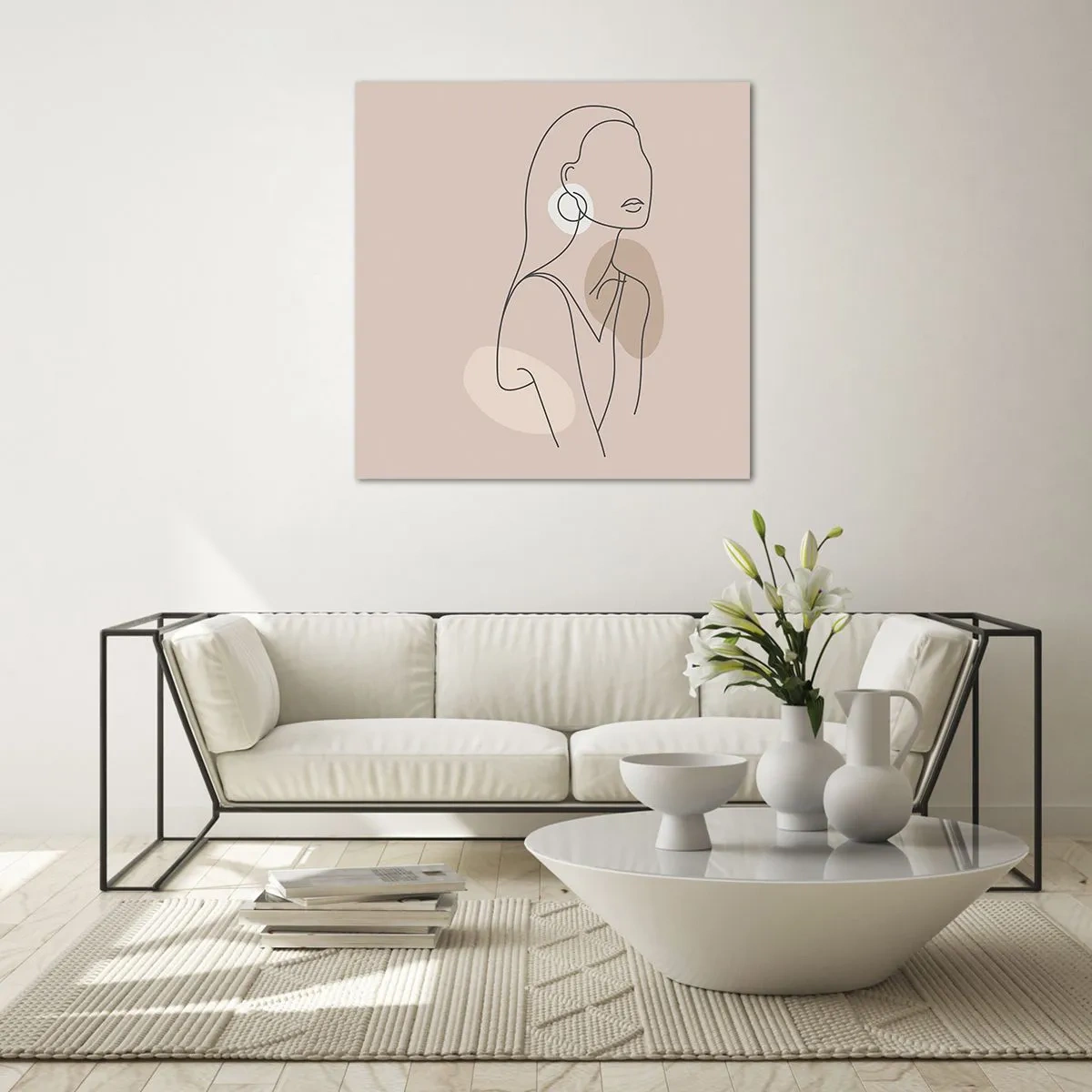Obraz na szkle - Ikona dziewczęcości - 60x60 cm