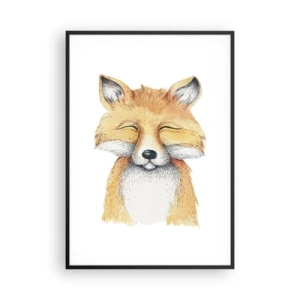 Plakat w czarnej ramie - Lisie humory - 70x100 cm