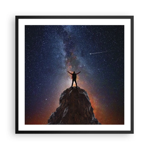 Plakat w czarnej ramie - Moc jest ze mną! - 60x60 cm