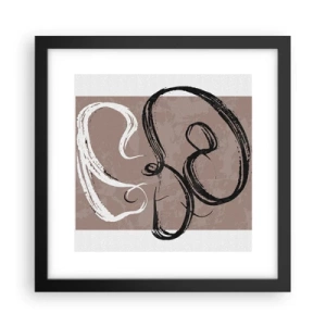 Plakat w czarnej ramie - Kompozycja – poszukiwanie pełni - 30x30 cm