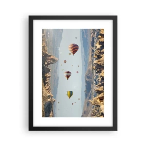 Plakat w czarnej ramie - Tu wszystko jest możliwe - 30x40 cm