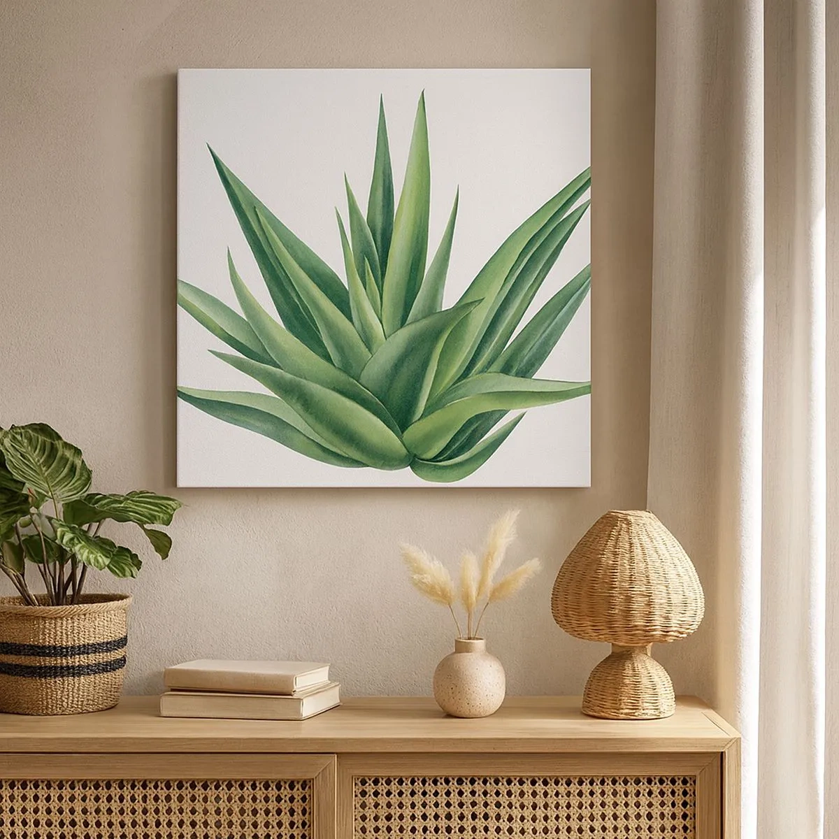 Obraz na płótnie - Zieleń – siła – życie - 30x30 cm