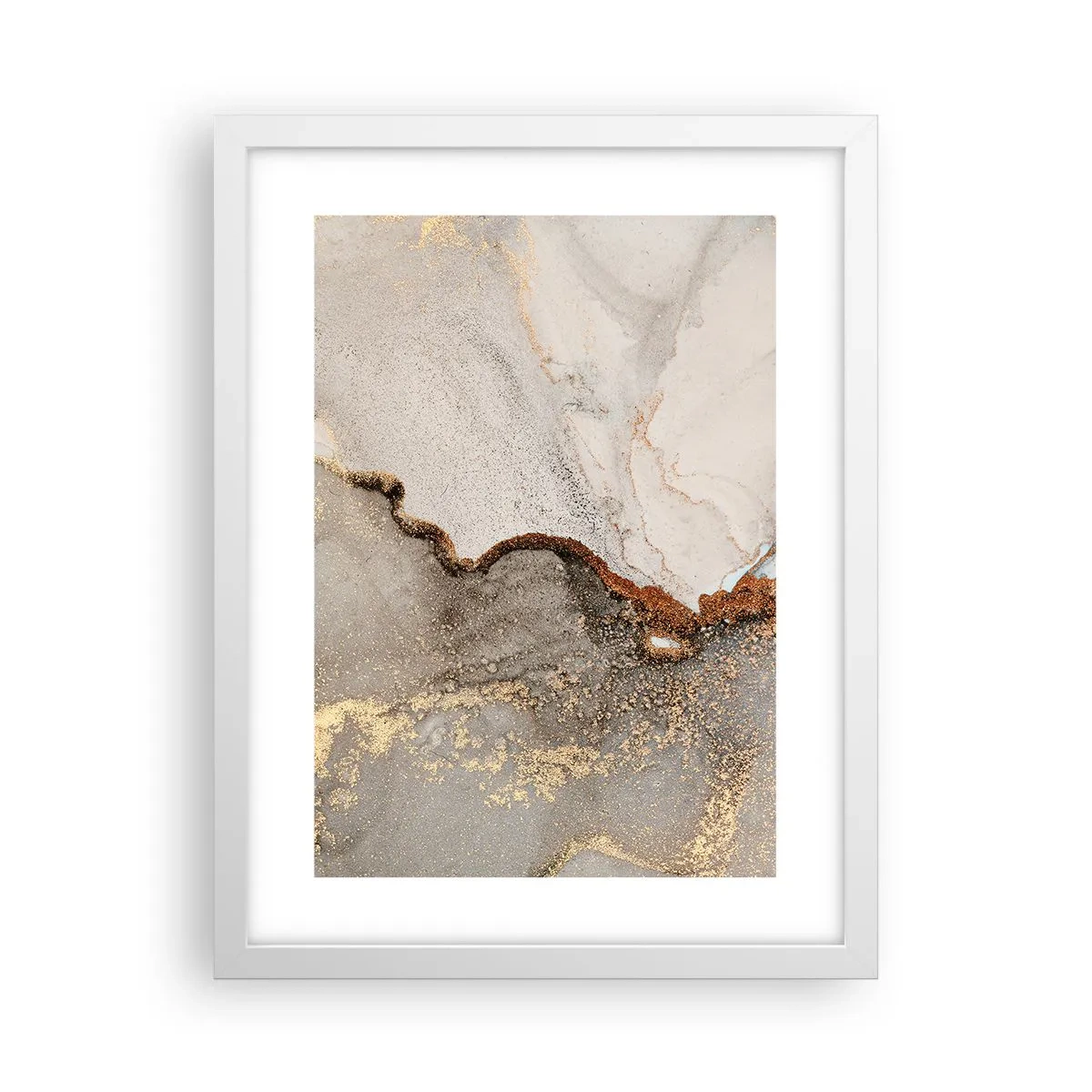 Plakat w białej ramie - Na granicy barw - 30x40 cm