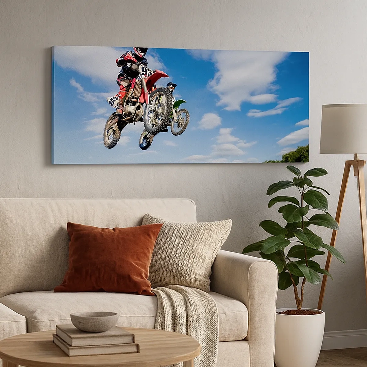 Obraz na płótnie - Podniebny skok - 30x30 cm