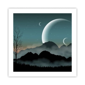 Plakat - Karnawał gwiaździstej nocy - 50x50 cm