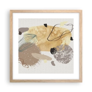 Plakat w ramie jasny dąb - Plumkologia stosowana - 40x40 cm