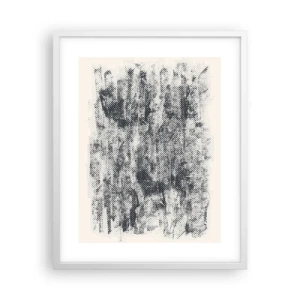 Plakat w białej ramie - Mglista kompozycja - 40x50 cm