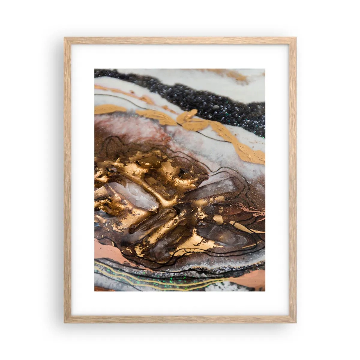 Plakat w ramie jasny dąb - Żywioł ziemi - 40x50 cm