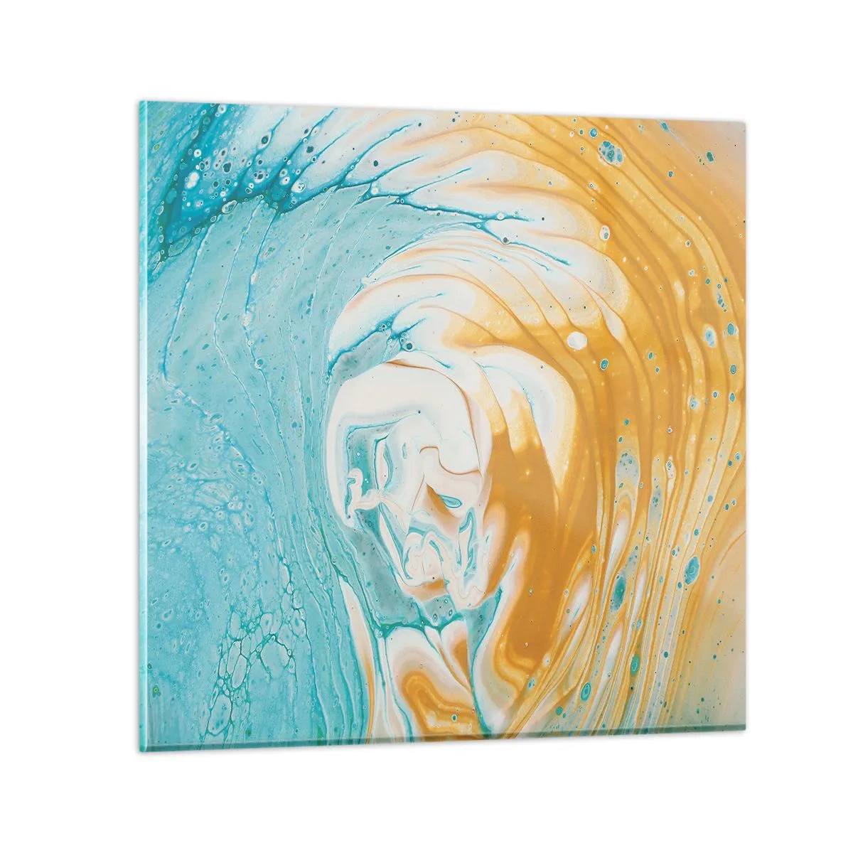 Obraz na szkle - Pastelowy wir - 60x60 cm