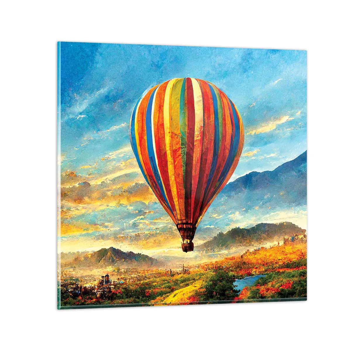 Obraz na szkle - W ciszy widać więcej - 60x60 cm