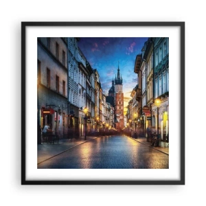 Plakat w czarnej ramie - Krakowski czar - 50x50 cm