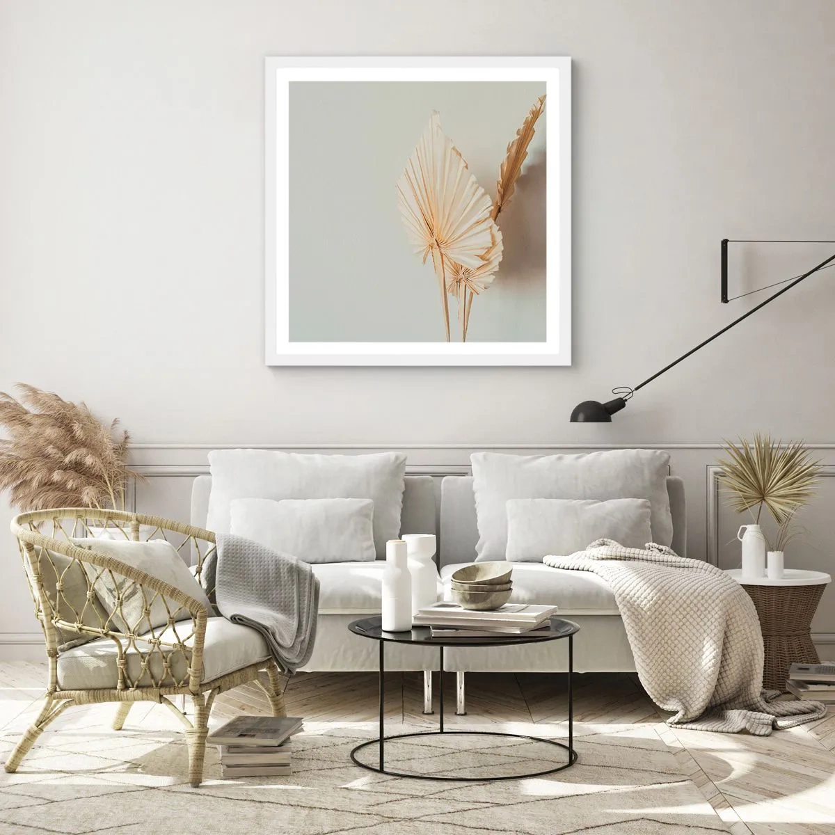 Plakat w białej ramie - Gdy potrzebne ukojenie - 50x50 cm