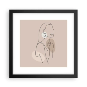 Plakat w czarnej ramie - Ikona dziewczęcości - 30x30 cm