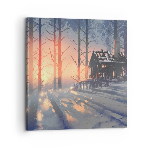 Obraz na płótnie - Zagląda tu tylko słońce - 70x70 cm