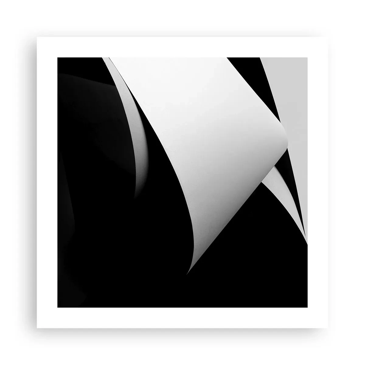 Plakat - Płaszczyzny światła z głębi cienia - 50x50 cm