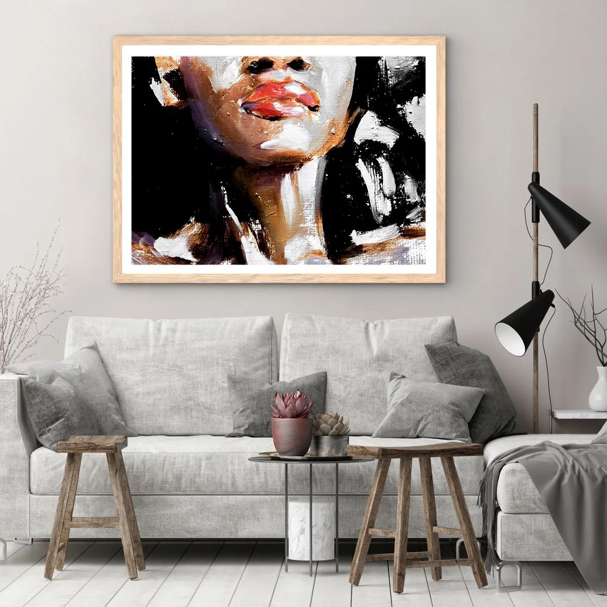 Plakat w ramie jasny dąb - Duma bez uprzedzeń - 50x40 cm