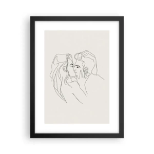 Plakat w czarnej ramie - Splątani uczuciem - 30x40 cm