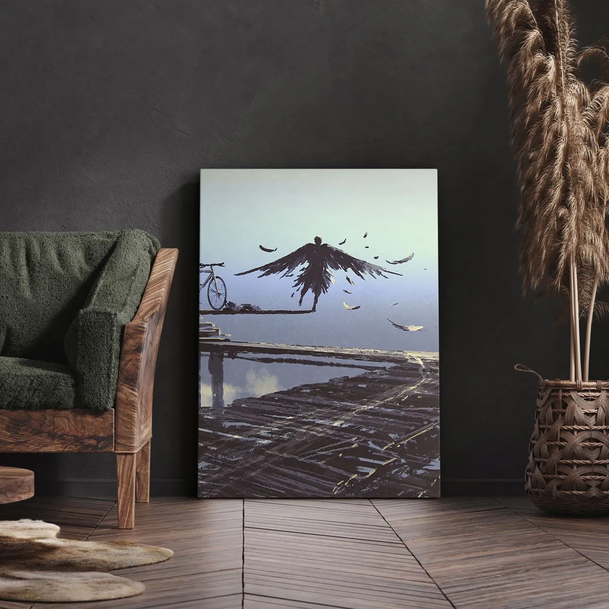 Obraz na płótnie - Ikar wiecznie żywy - 55x100 cm